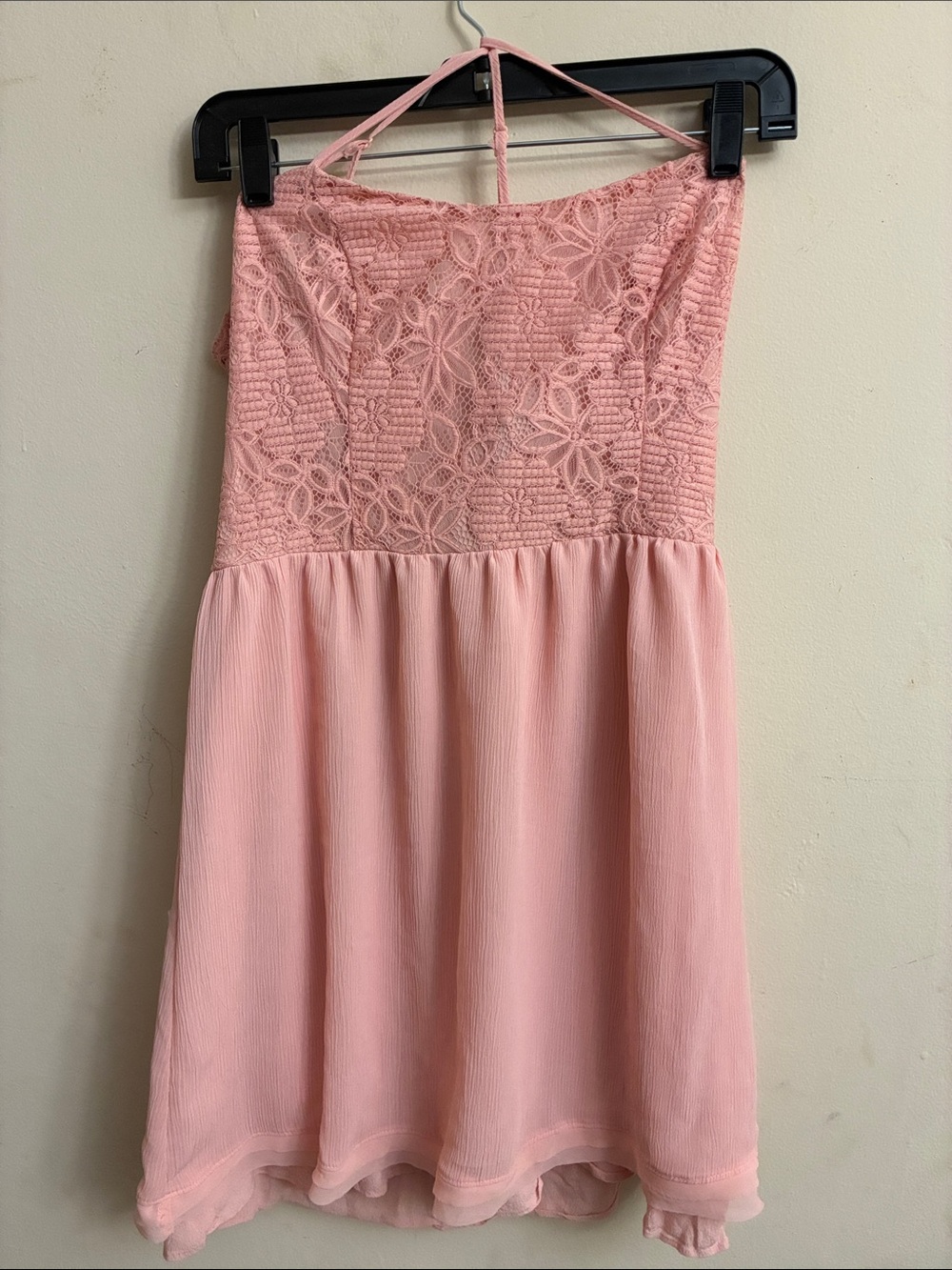 princess vera wang Pink Lace Bodice Mini Dress size 6